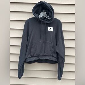 Nike Air Jordon cropped hoody jumpman black women’s small loose fit
